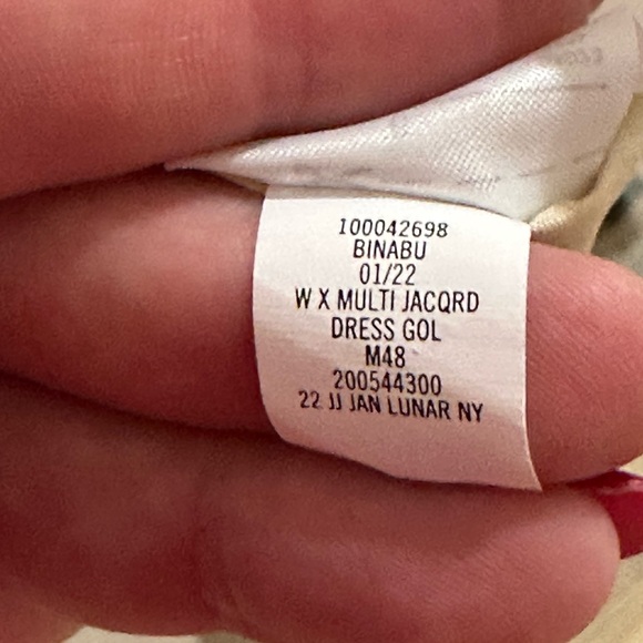 Janie and Jack Girls Metallic Gold Floral Dress Lunar New Year Dress Size 6 EUC - Picture 10 of 10